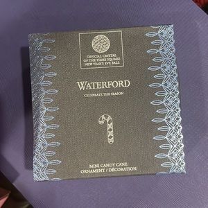 Waterford candy cane ornament